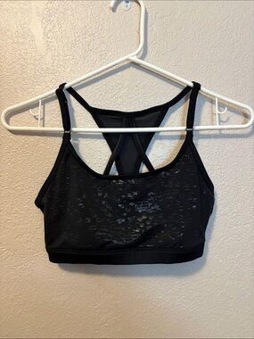 Shape XS black workout sports bralet